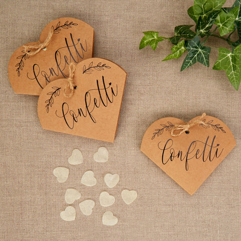 Tissue Confetti - Hearts & Krafts - Wedding Confetti Shop